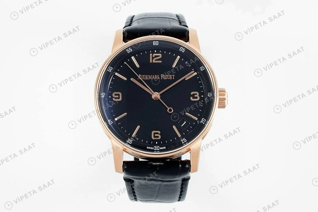 Audemars Piguet Code 11.59 Rose Kasa 15210or 41mm Aps Factory 4302 Super Clone ETA Saat detay 6