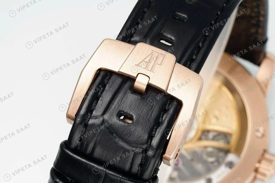 Audemars Piguet Code 11.59 Rose Kasa 15210or 41mm Aps Factory 4302 Super Clone ETA Saat detay 9