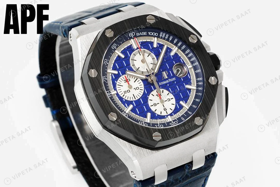 Audemars Piguet Royal Blue Chronograph 44 ETA Saat detay 5