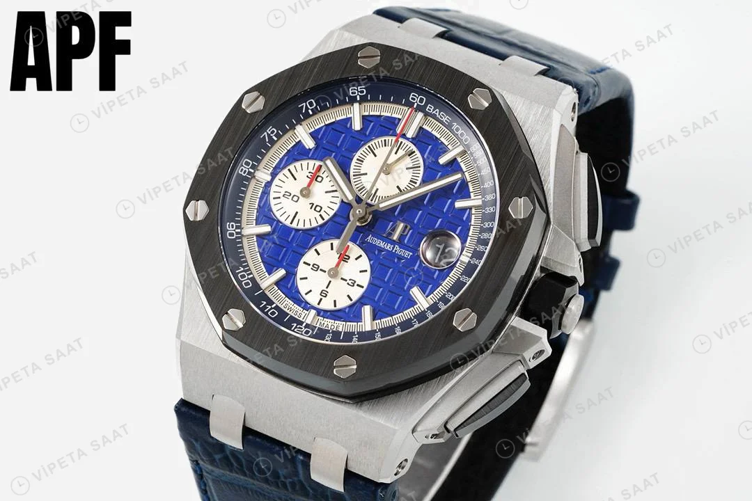 Audemars Piguet Royal Blue Chronograph 44 ETA Saat detay 7