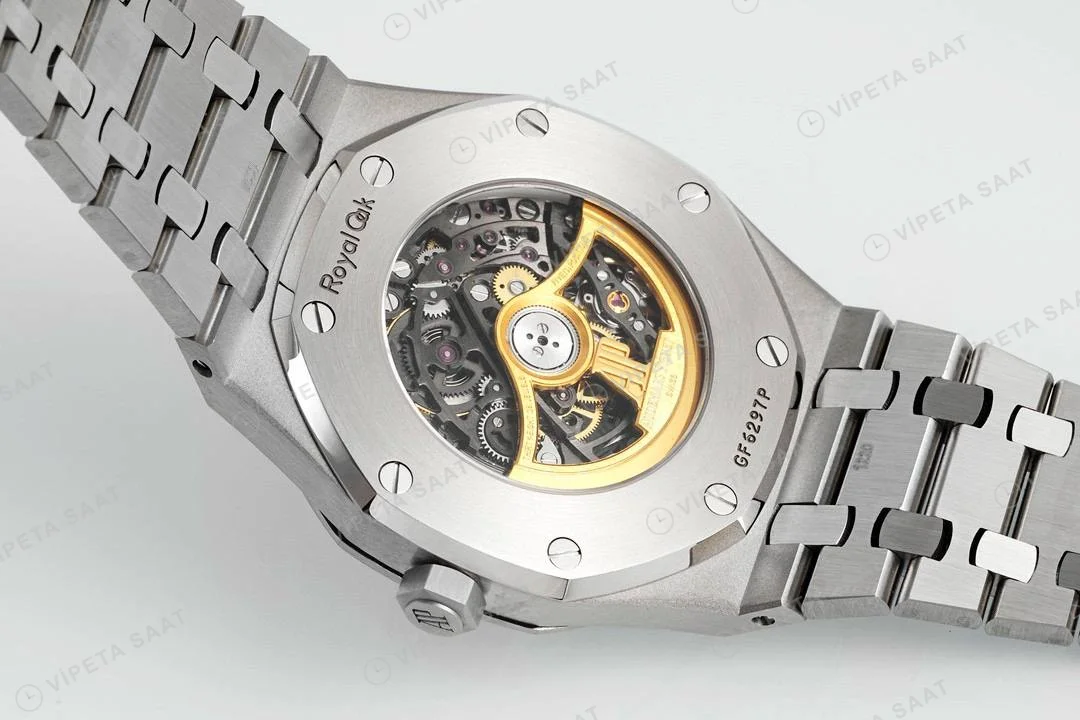 Audemars Piguet Royal Oak 15407 İskelet Çelik 41mm Super Clone ETA Saat detay 4