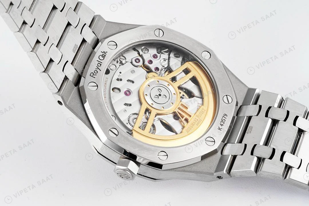 Audemars Piguet Royal Oak 15500 Gri Kadran Çelik 41mm Super Clone ETA Saat detay 5