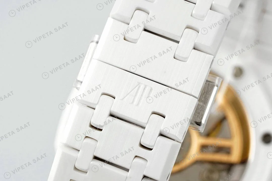 Audemars Piguet Royal Oak 15503bc Mavi Kadran Aps Factory Full Seramik 4302 Super Clone ETA Saat detay 10
