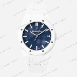 Audemars Piguet Royal Oak 15503bc Mavi Kadran Aps Factory Full Seramik 4302 Super Clone ETA Saat karşıdan görünüm