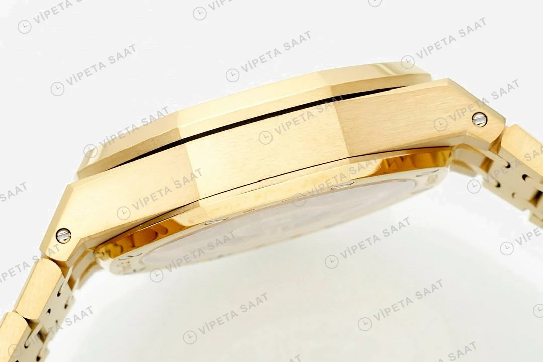 Audemars Piguet Royal Oak 26240ba Siyah Kenar Gold Kadran Aps Factory 4401 Super Clone ETA Saat detay 7