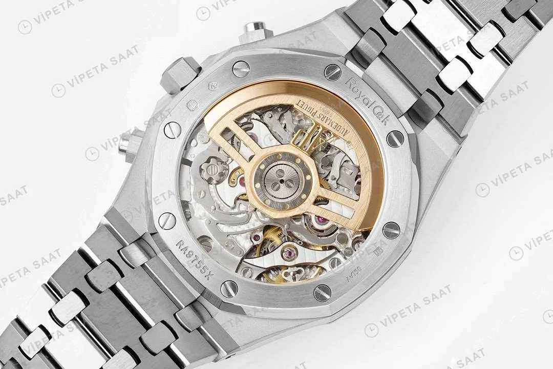 Audemars Piguet Royal Oak 26240bc Mavi Kadran Aps Factory 4401 Super Clone ETA Saat detay 10
