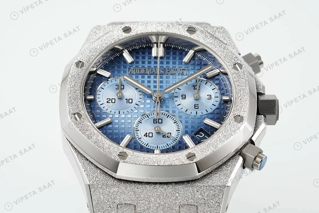 Audemars Piguet Royal Oak 26240bc Mavi Kadran Aps Factory 4401 Super Clone ETA Saat detay 3