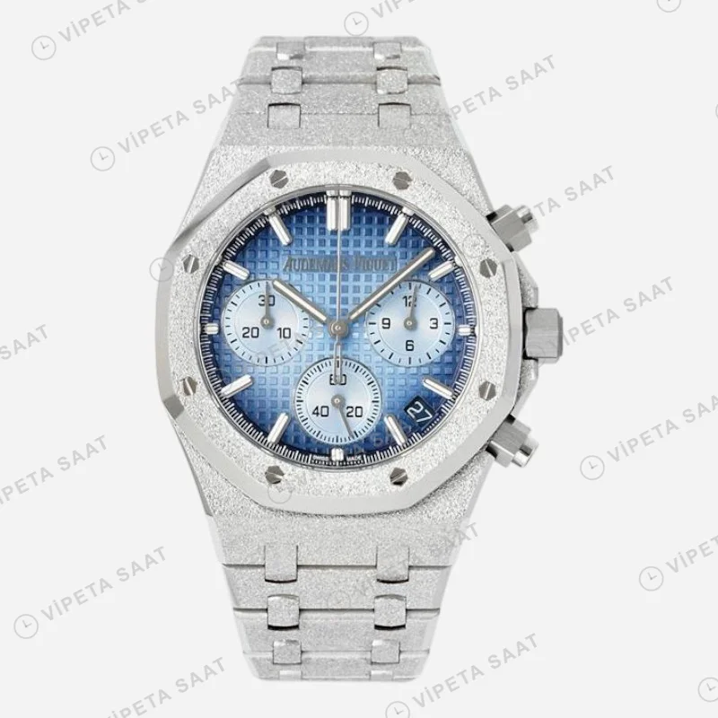 Audemars Piguet Royal Oak 26240bc Mavi Kadran Aps Factory 4401 Super Clone ETA Saat detay 8