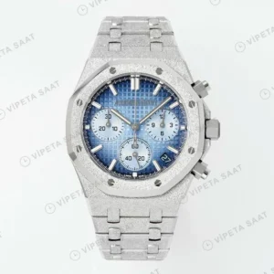 Audemars Piguet Royal Oak 26240bc Mavi Kadran Aps Factory 4401 Super Clone ETA Saat detay 9