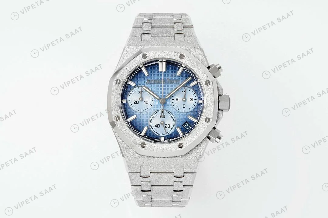 Audemars Piguet Royal Oak 26240bc Mavi Kadran Aps Factory 4401 Super Clone ETA Saat detay 9