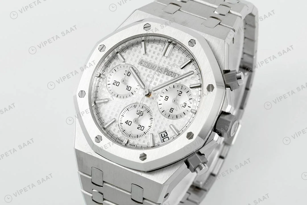 Audemars Piguet Royal Oak 26240st Damalı Kadran Aps Factory 4401 Super Clone ETA Saat detay 10