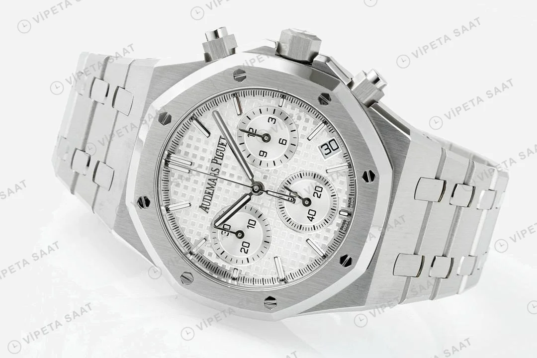 Audemars Piguet Royal Oak 26240st Damalı Kadran Aps Factory 4401 Super Clone ETA Saat detay 9