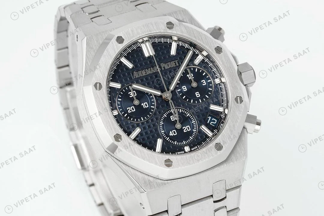 Audemars Piguet Royal Oak 26240st Mavi Kadran Aps Factory 4401 Super Clone ETA Saat detay 10