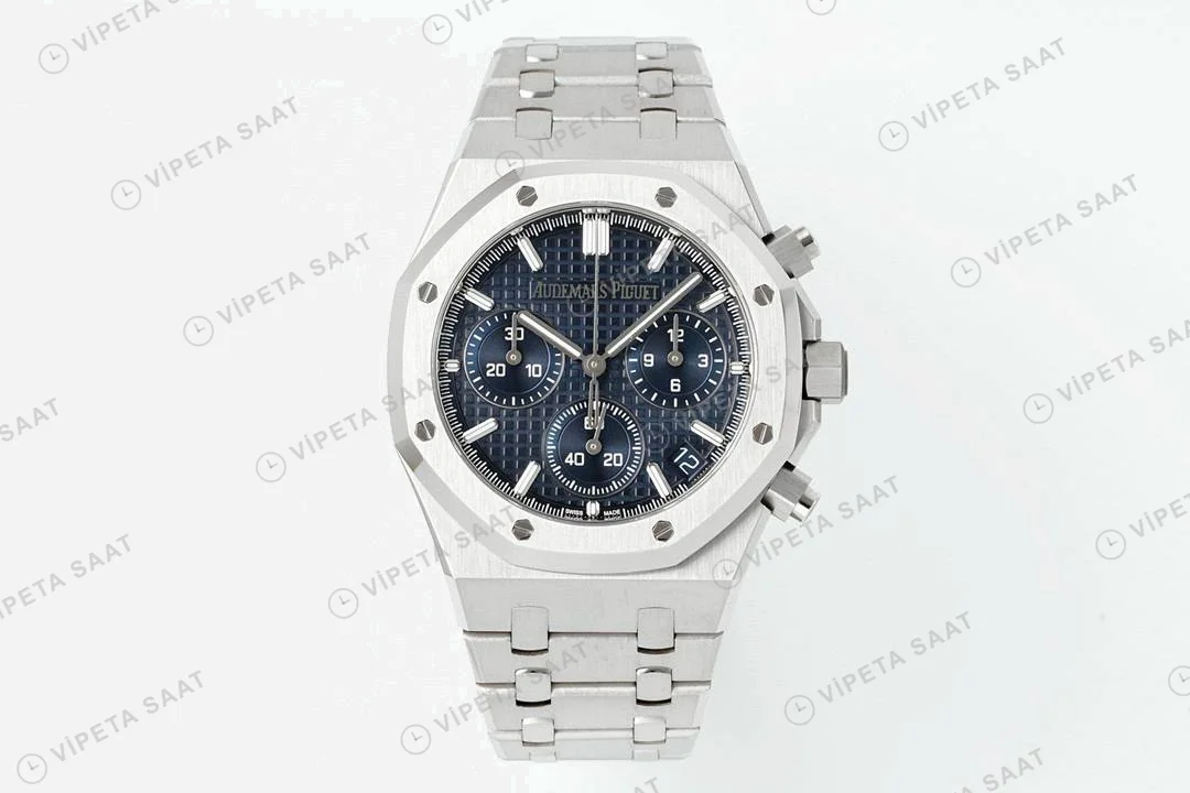 Audemars Piguet Royal Oak 26240st Mavi Kadran Aps Factory 4401 Super Clone ETA Saat detay 5