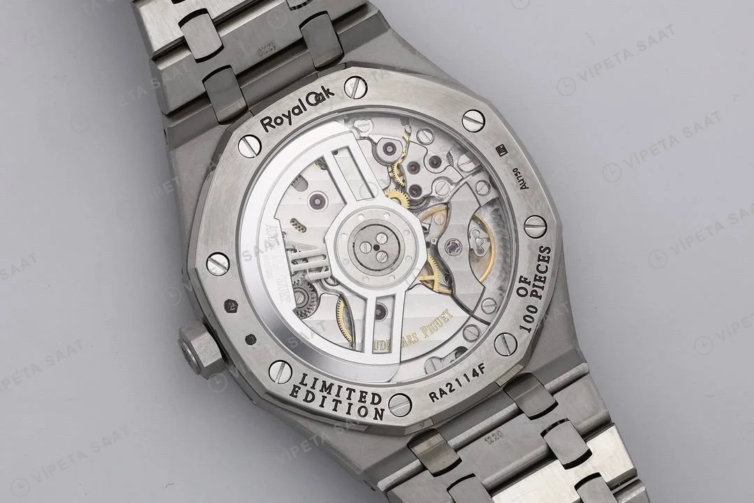 Audemars Piguet Royal Oak 41 Ice Blue 15510bc Super Clone ETA Saat detay 10