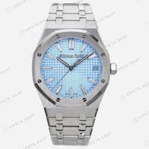 Audemars Piguet Royal Oak 41 Ice Blue 15510bc Super Clone ETA Saat detay 11