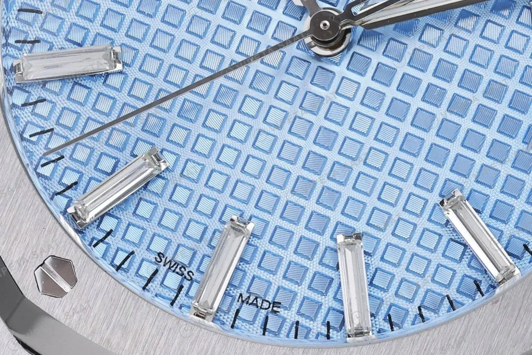 Audemars Piguet Royal Oak 41 Ice Blue 15510bc Super Clone ETA Saat detay 4