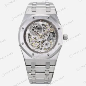 Audemars Piguet Royal Oak Jumbo 39 Extra Thin Çelik 16204bc Super Clone ETA Saat detay 11
