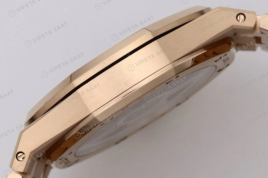 Audemars Piguet Royal Oak Jumbo 39 Extra Thin Rose 16204or Super Clone ETA Saat detay 8