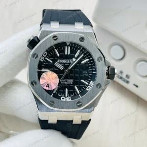 Audemars Piguet Royal Oak Offshore Diver Siyah Kadran Çelik 42mm Super Clone ETA Eta Saat detay 5