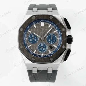Audemars Piguet 26420 Royal Oak Offshore Gri Kadran 44mm Super Clone ETA Saat karşıdan görünüm