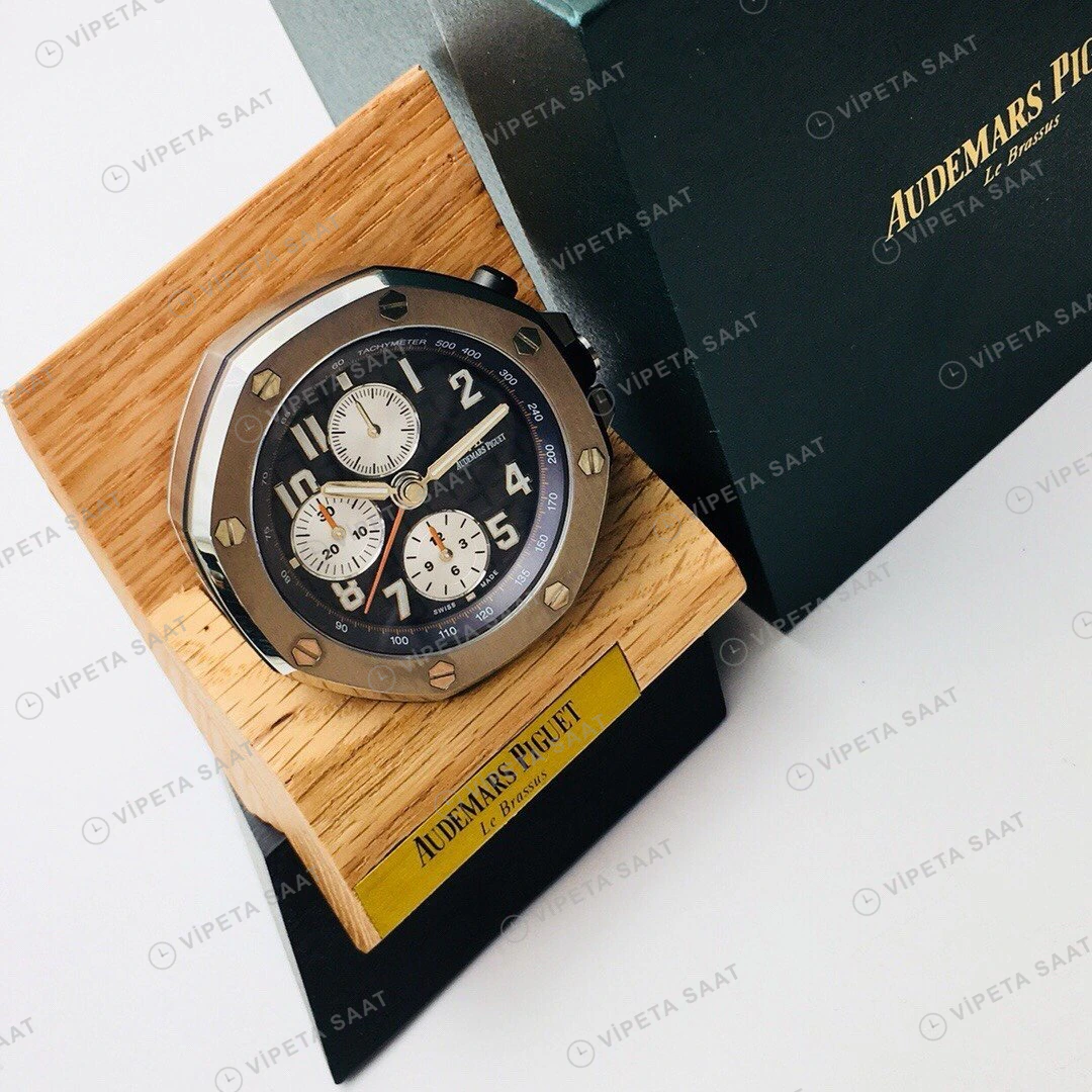 Audemars Piguet Royal Oak Offshore Kronograf Mavi Kadran Çelik 42mm Super Clone ETA Eta Saat detay 5
