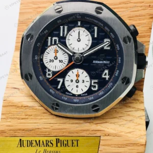 Audemars Piguet Royal Oak Offshore Kronograf Mavi Kadran Çelik 42mm Super Clone ETA Eta Saat detay 7