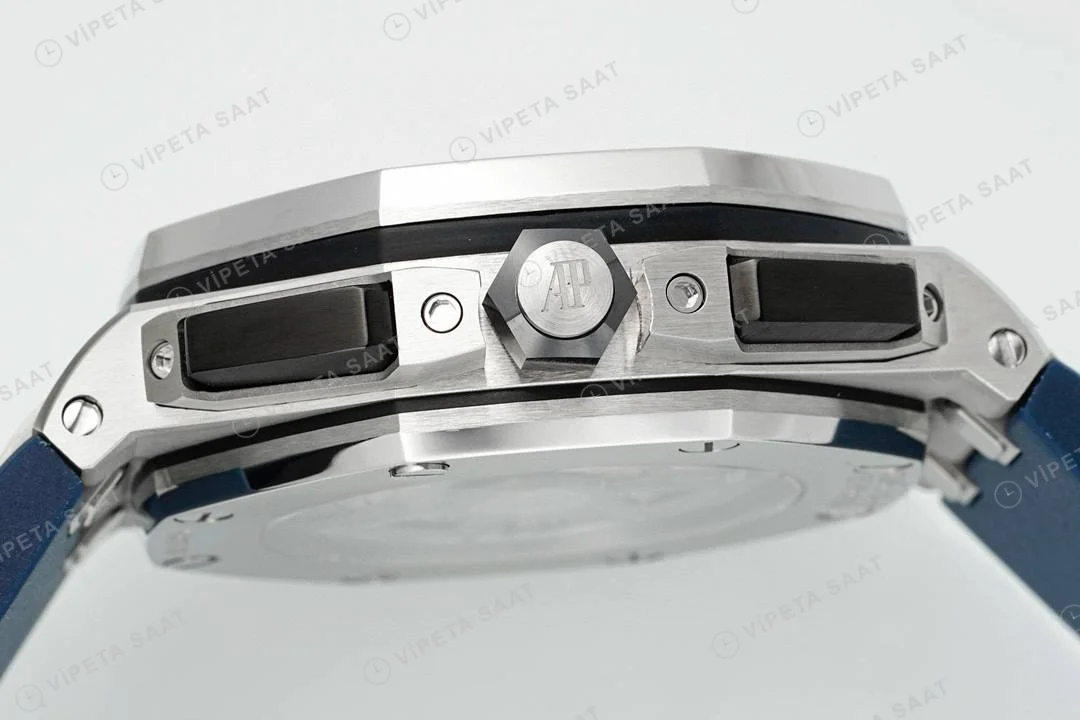 Audemars Piguet 26420 Royal Oak Offshore Mavi Kadran 44mm Super Clone ETA Saat detay 4