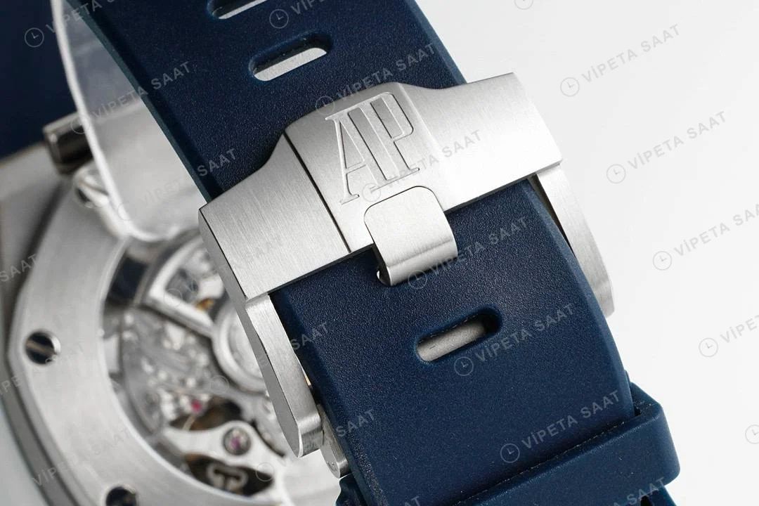 Audemars Piguet 26420 Royal Oak Offshore Mavi Kadran 44mm Super Clone ETA Saat detay 5