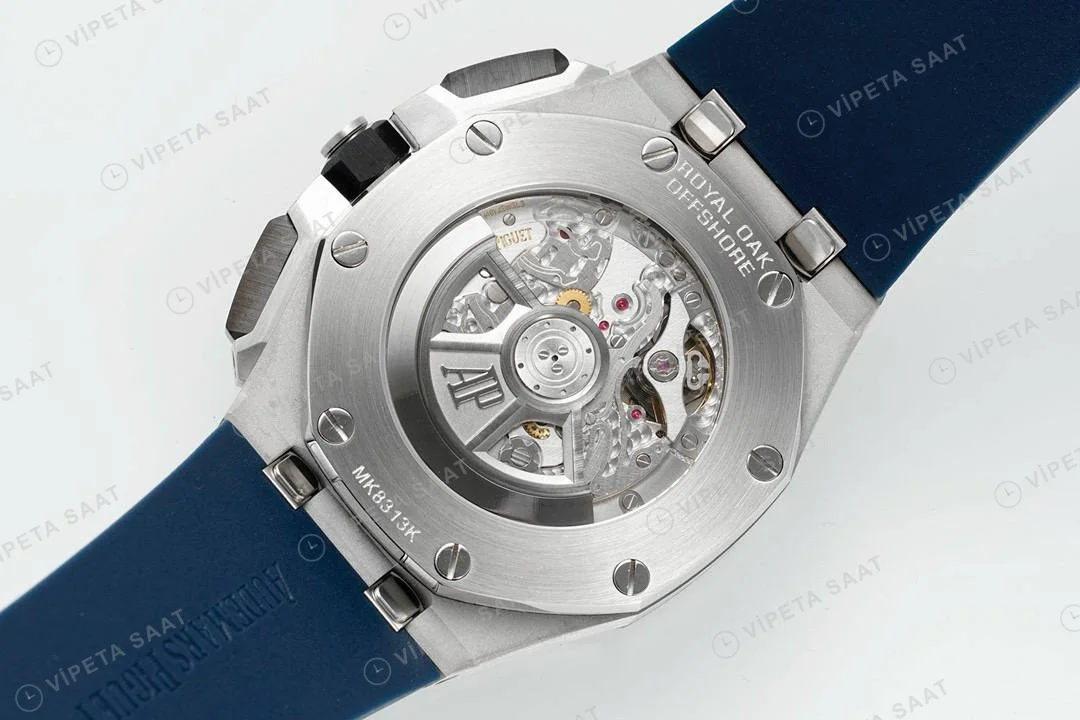 Audemars Piguet 26420 Royal Oak Offshore Mavi Kadran 44mm Super Clone ETA Saat detay 9