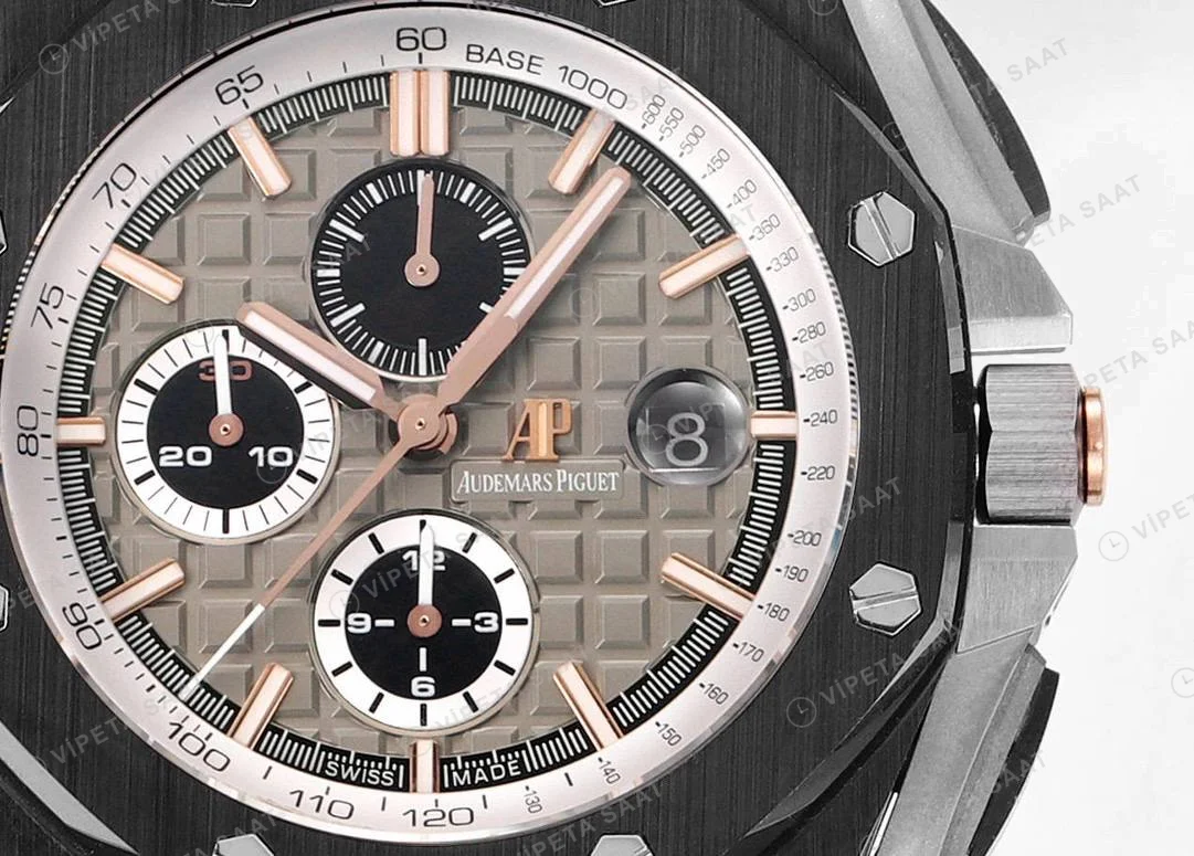 Audemars Piguet Royal Oak Offshore Pride of Germany 44mm Super Clone ETA Saat detay 3
