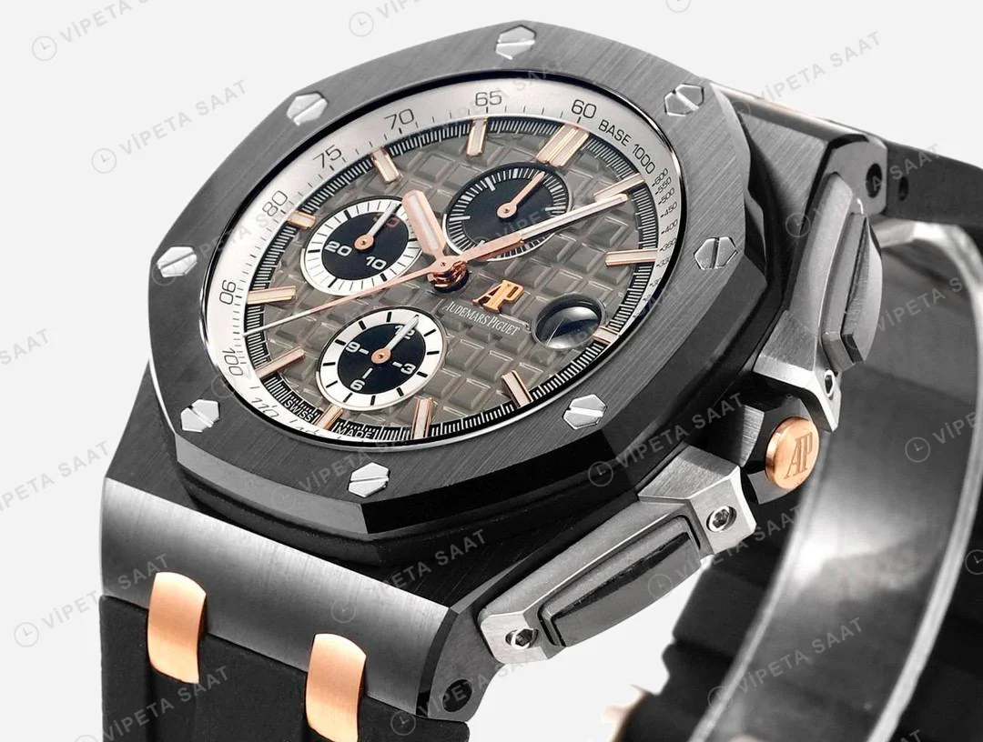 Audemars Piguet Royal Oak Offshore Pride of Germany 44mm Super Clone ETA Saat detay 5