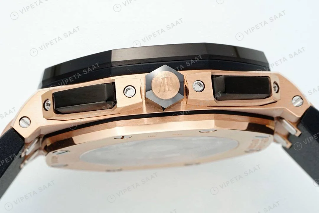 Audemars Piguet 26420 Royal Oak Offshore 44mm Rose Kasa Super Clone ETA Saat detay 6