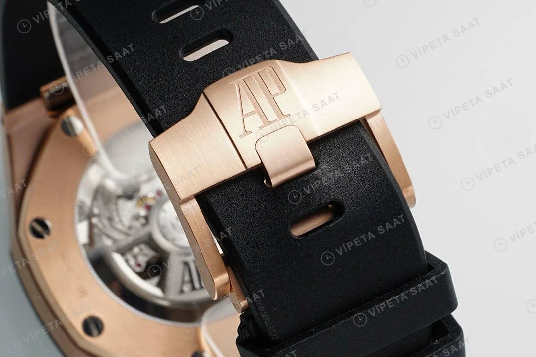 Audemars Piguet 26420 Royal Oak Offshore 44mm Rose Kasa Super Clone ETA Saat detay 9