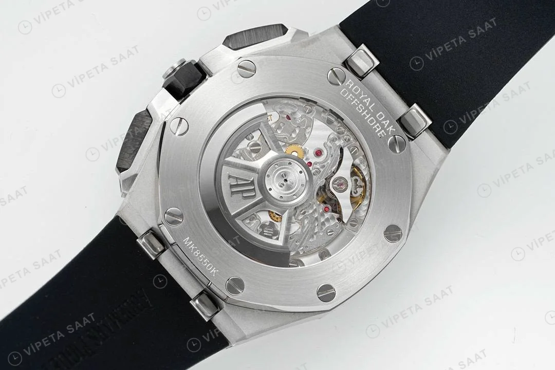 Audemars Piguet 26420 Royal Oak Offshore Siyah Kadran 44mm Super Clone ETA Saat detay 4