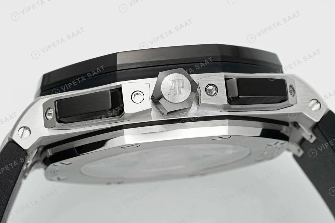 Audemars Piguet 26420 Royal Oak Offshore Siyah Kadran 44mm Super Clone ETA Saat detay 7
