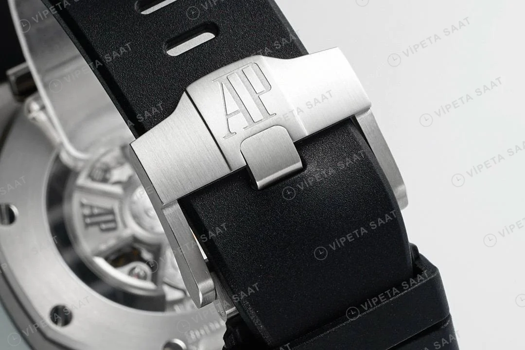 Audemars Piguet 26420 Royal Oak Offshore Siyah Kadran 44mm Super Clone ETA Saat detay 9
