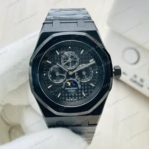 Audemars Piguet Royal Oak Perpetual Calendar Siyah Kadran Seramik 41mm Super Clone ETA Eta Saat detay 9