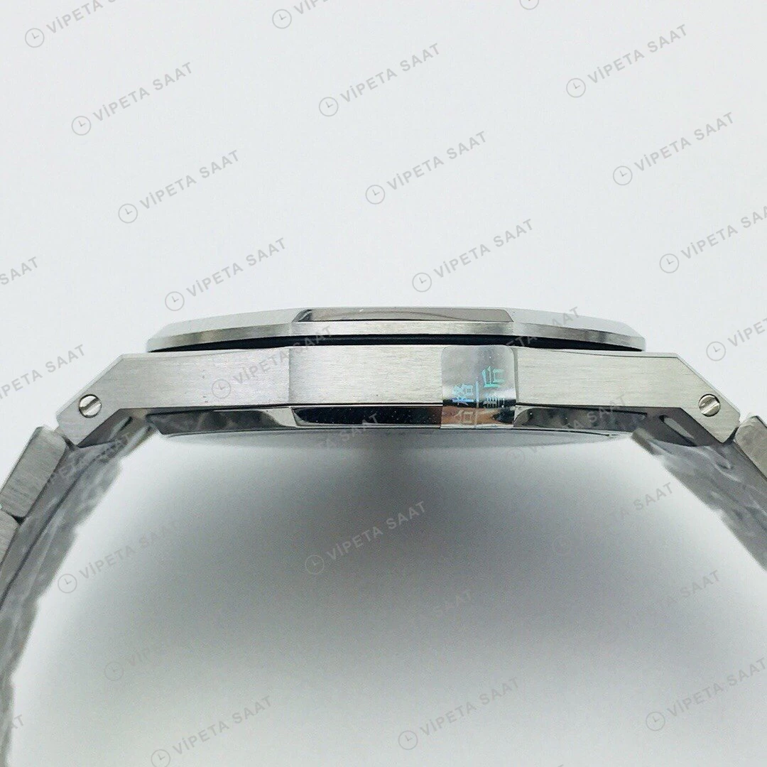 Audemars Piguet Royal Oak Sarı Kadran Çelik Super Clone ETA Eta Saat yan görünüm