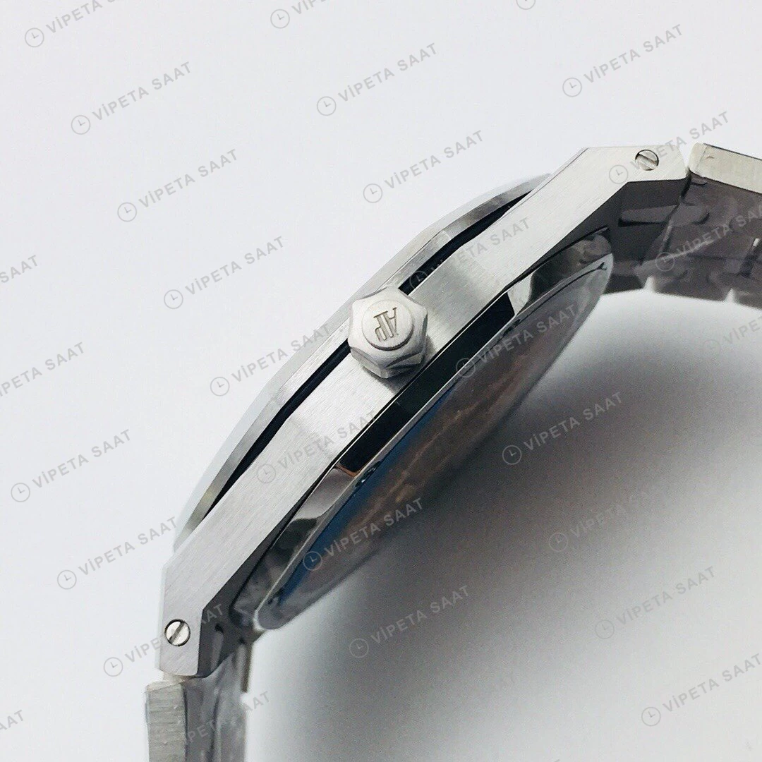Audemars Piguet Royal Oak Sarı Kadran Çelik Super Clone ETA Eta Saat detay 7