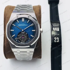 Audemars Piguet Royal Oak Tourbillon Mavi Kadran Çelik Super Clone ETA Eta Saat detay 6