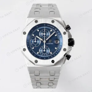 Audemars Piguet Royal Silver Chronograph 44mm ETA Saat karşıdan görünüm