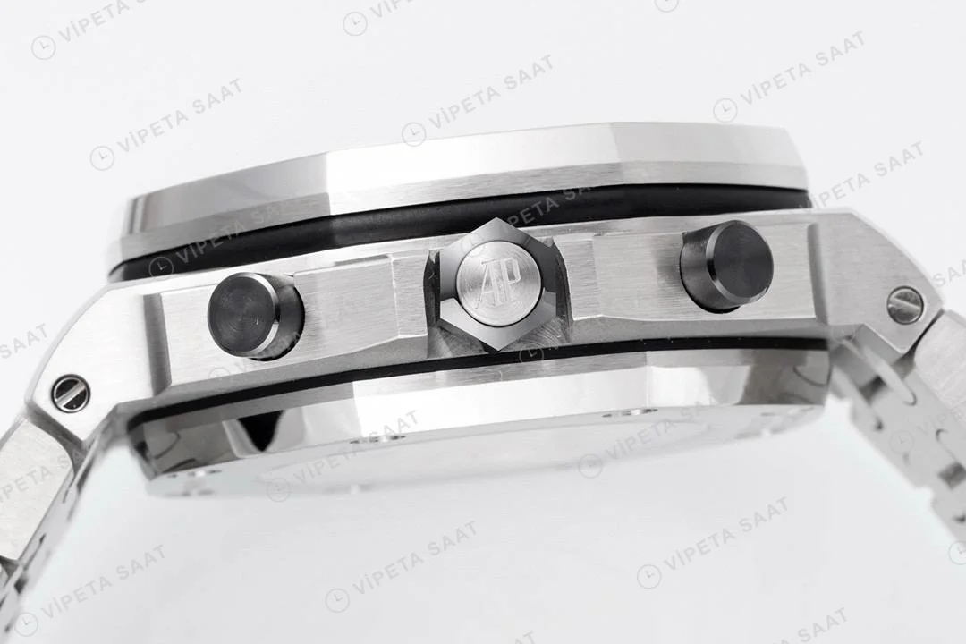 Audemars Piguet Royal Silver Chronograph 44mm ETA Saat detay 4