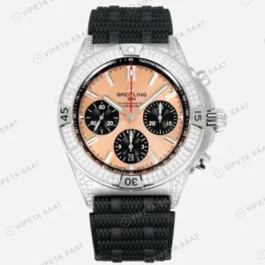 Breitling Chronomat B01 42 Bakır Pırlanta karşıdan görünüm