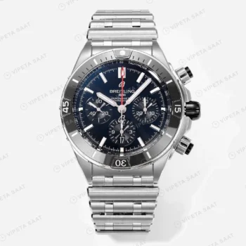 Breitling Chronomat B01 42 Mavi Kadran Çelik AB0134101B1A1 Super Clone ETA Saat karşıdan görünüm