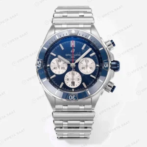 Breitling Chronomat B01 42 Siyah Kadran Siyah Çerçeve AB0136161C1A1 Super Clone ETA Saat karşıdan görünüm