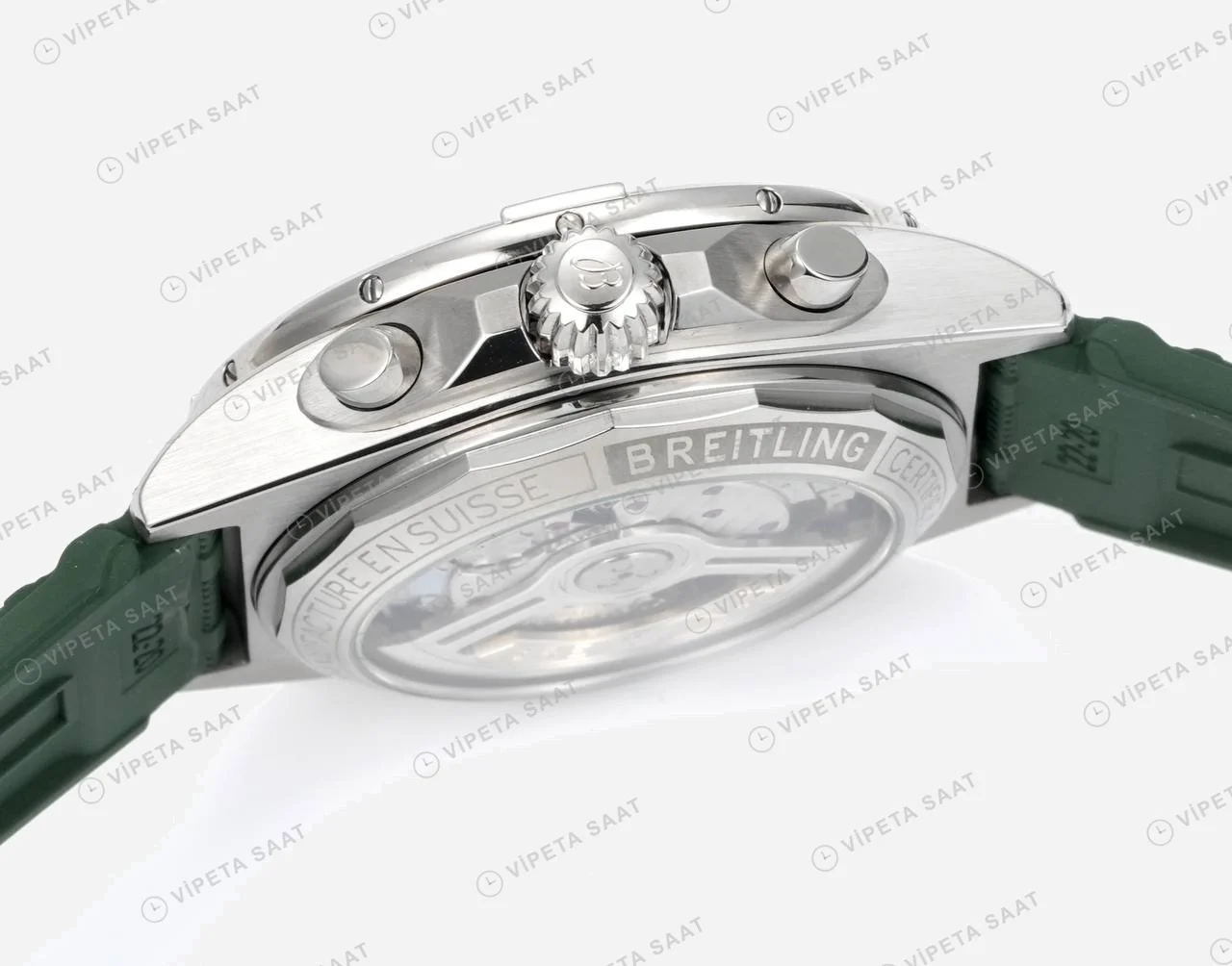 Breitling Chronomat B01 42 Yeşil Pırlanta detay 9