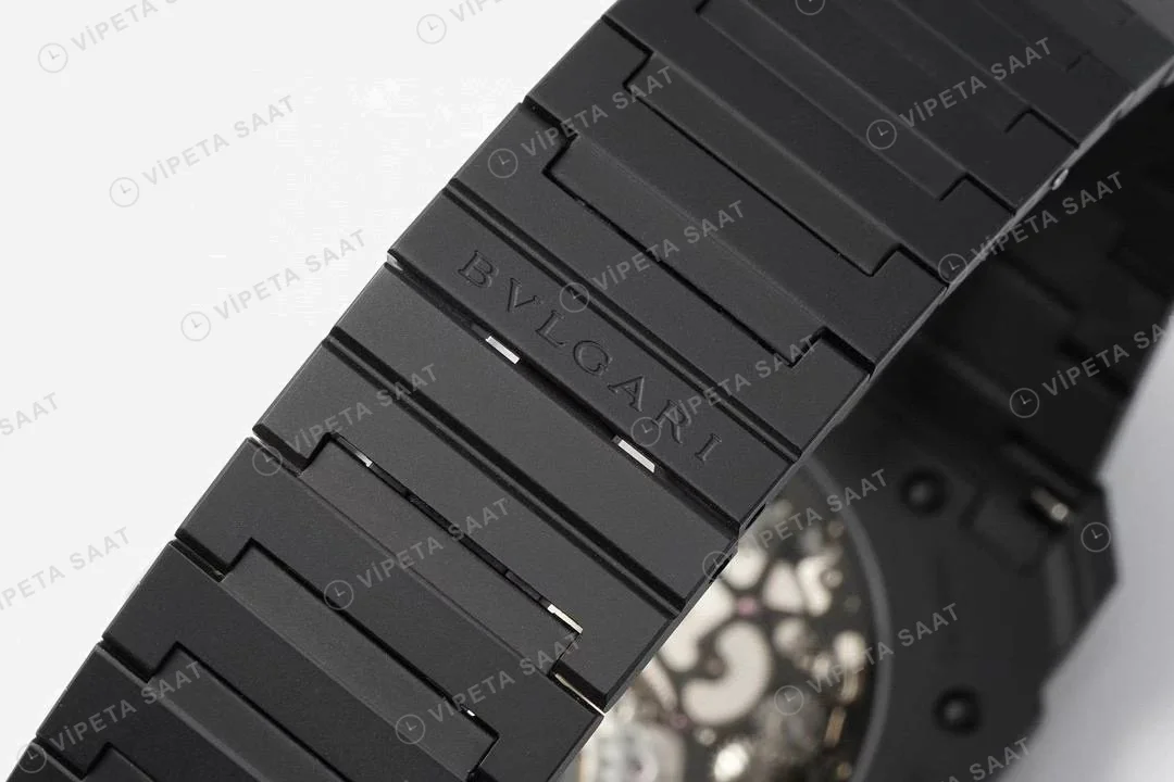 Bvlgari Octo Finissimo Siyah Seramik Super Clone ETA Saat detay 7