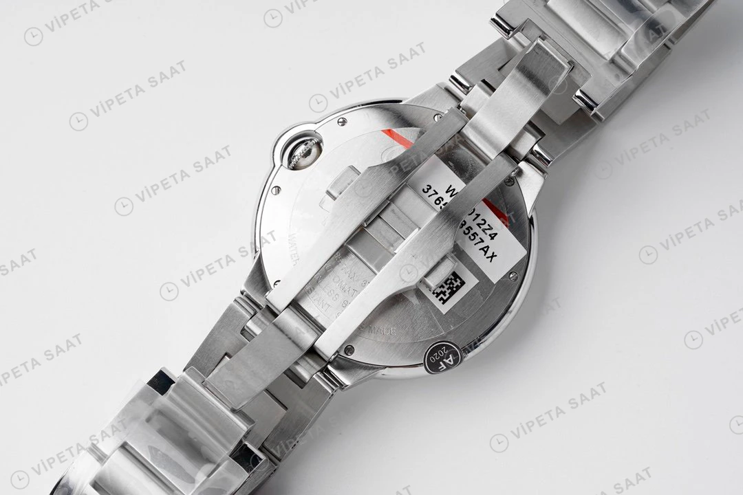 Cartier Ballon Bleu Beyaz Kadran Çelik 33mm Super Clone ETA Eta Saat detay 8