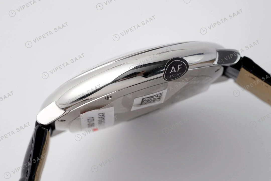 Cartier Ballon Bleu Beyaz Kadran Çelik Deri Kordon 33mm Super Clone ETA Eta Saat detay 5